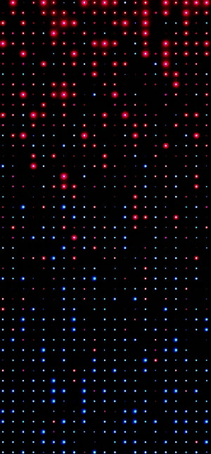 Abstract Red and Blue LED Dot Matrix Pattern on Black Background HD phone wallpaper