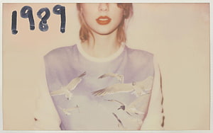 Taylor Swift 1989 Album Cover Artwork with Vintage Portrait and Seagulls HD wallpaper