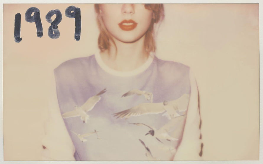 Taylor Swift 1989 Album Cover Artwork with Vintage Portrait and Seagulls HD wallpaper