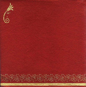 Elegant Red Wedding Invitation Card Design With Gold Floral Border And Ornamental Corner Motif HD phone wallpaper