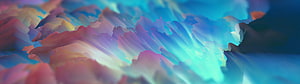 Vibrant Abstract Digital Art with Flowing Purple and Cyan Gradients HD wallpaper