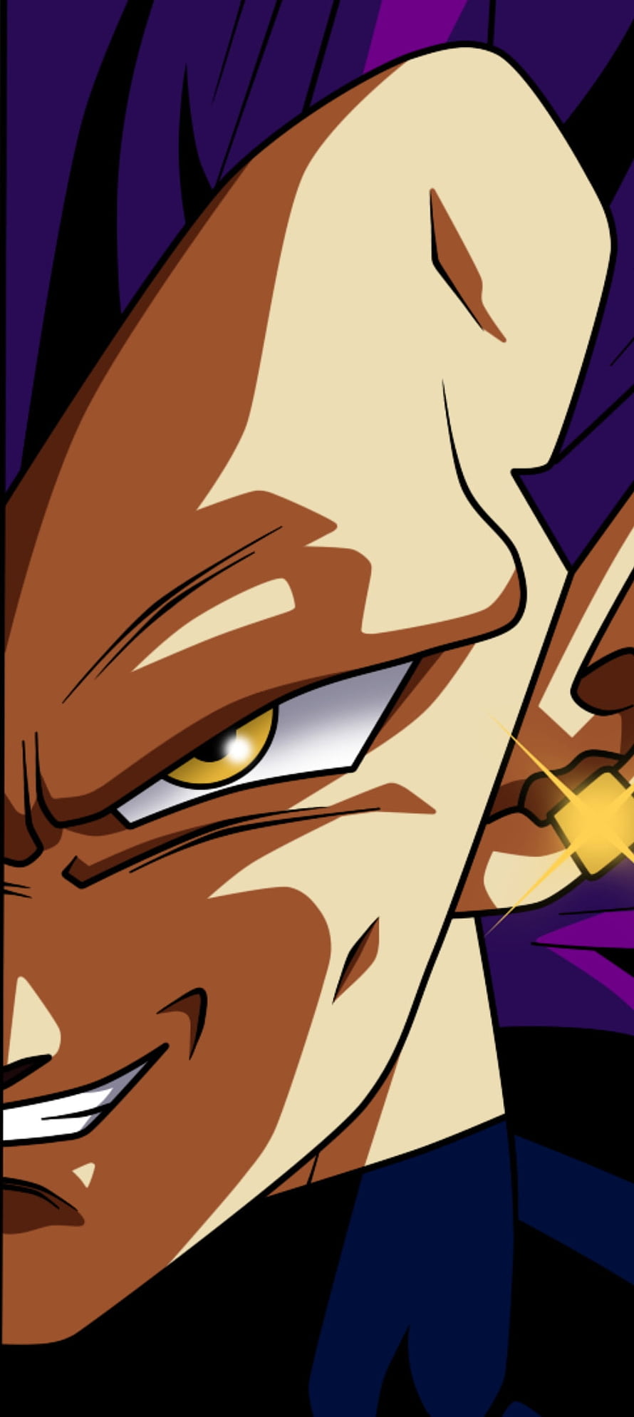 Vegeta Ultra Ego Form Close-Up Portrait From Dragon Ball Super Anime HD phone wallpaper