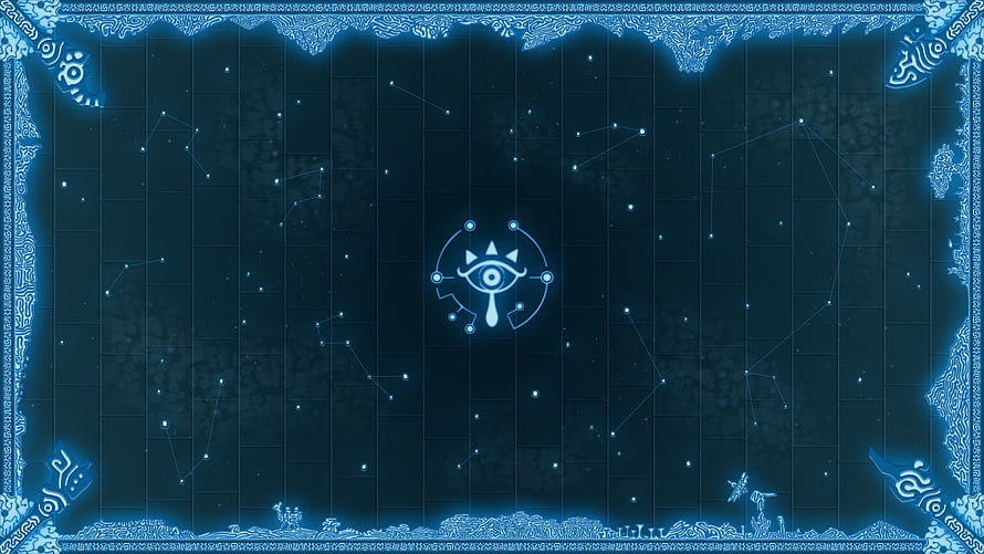 The Legend of Zelda Breath of the Wild Sheikah Slate Constellation Background HD wallpaper