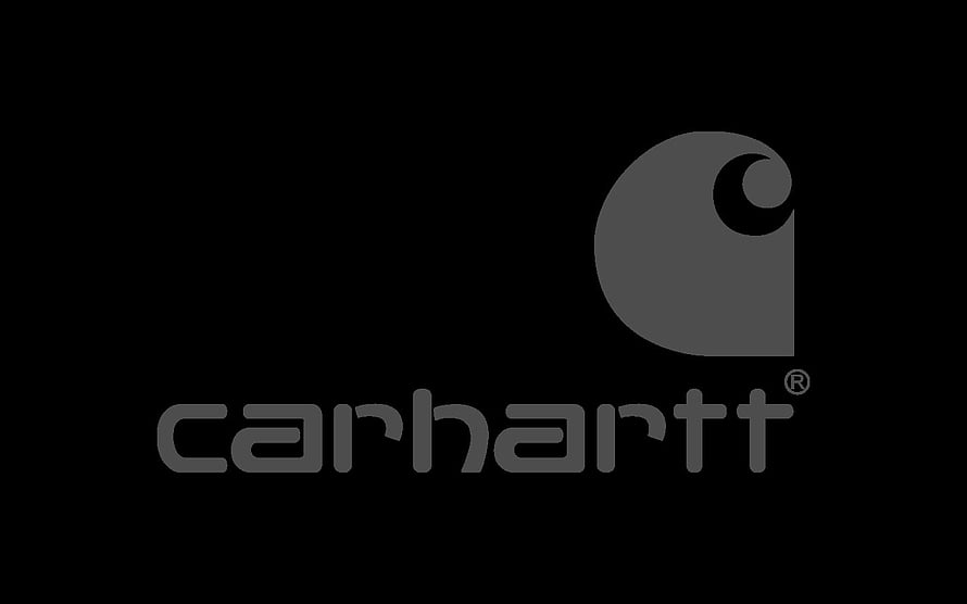 Carhartt Brand Logo on Black Background HD wallpaper