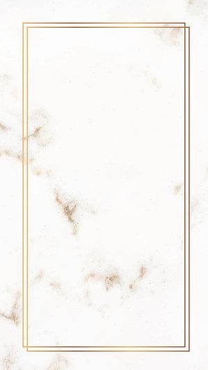 Elegant White Marble Texture with Double Gold Rectangle Frame Border HD phone wallpaper