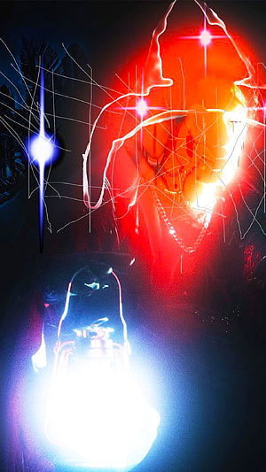 Drain Gang Red Light Mobile Neon Glow Artwork HD phone wallpaper