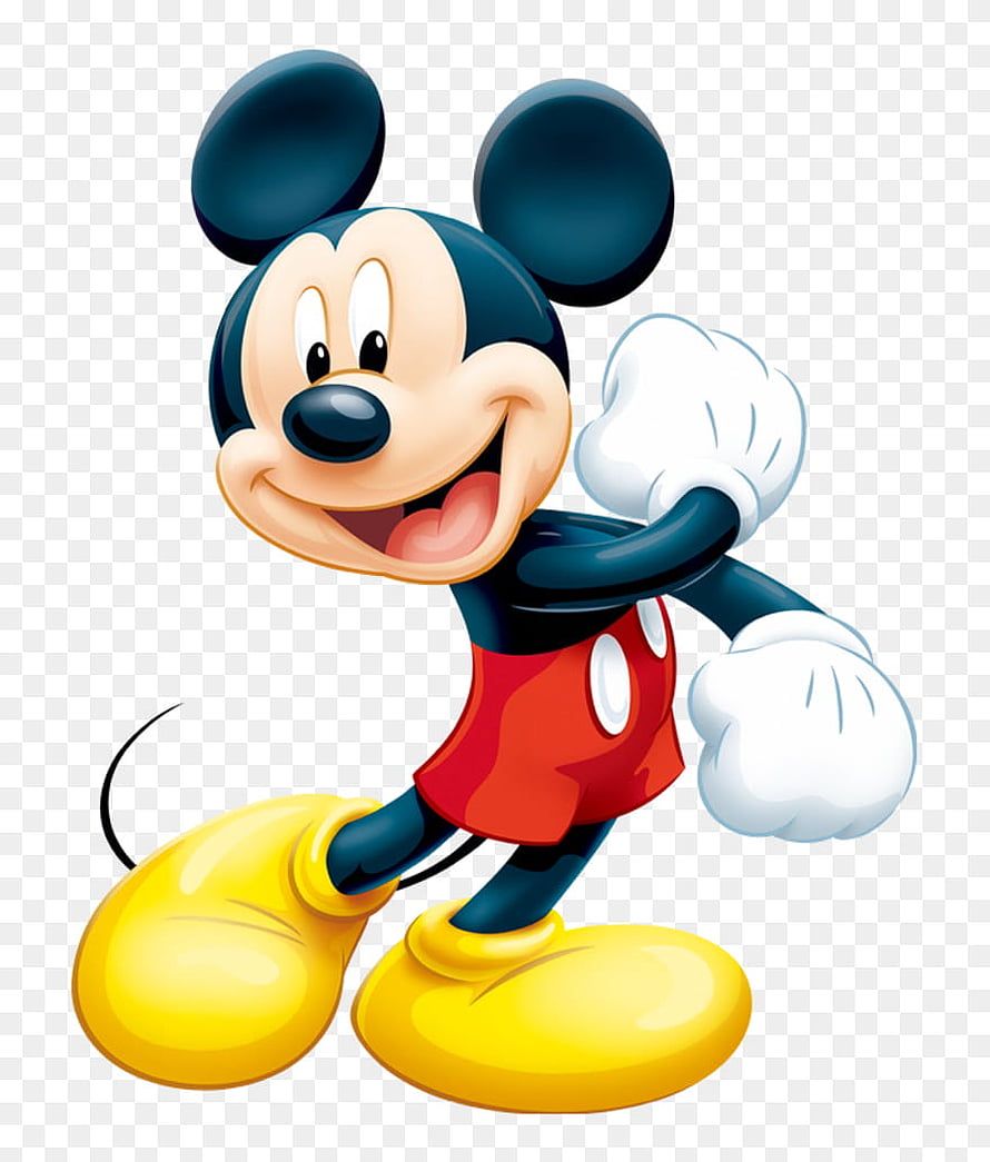 Mickey Mouse Classic Cartoon Character Illustration with Red Shorts and Yellow Shoes HD phone wallpaper