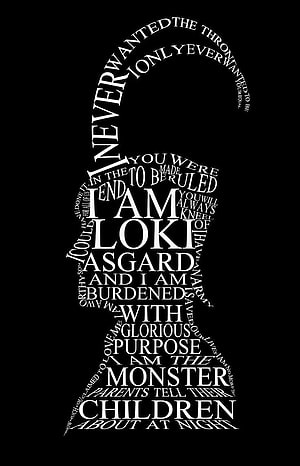 Loki Laufeyson Word Art Silhouette Quote Design HD phone wallpaper