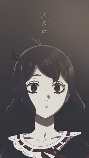 Nero from Black Clover Anime Character Portrait with Dark Hair and School Uniform HD phone wallpaper