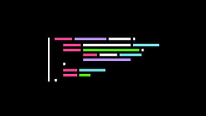 Minimalist Abstract Code Lines on Black Background HD wallpaper