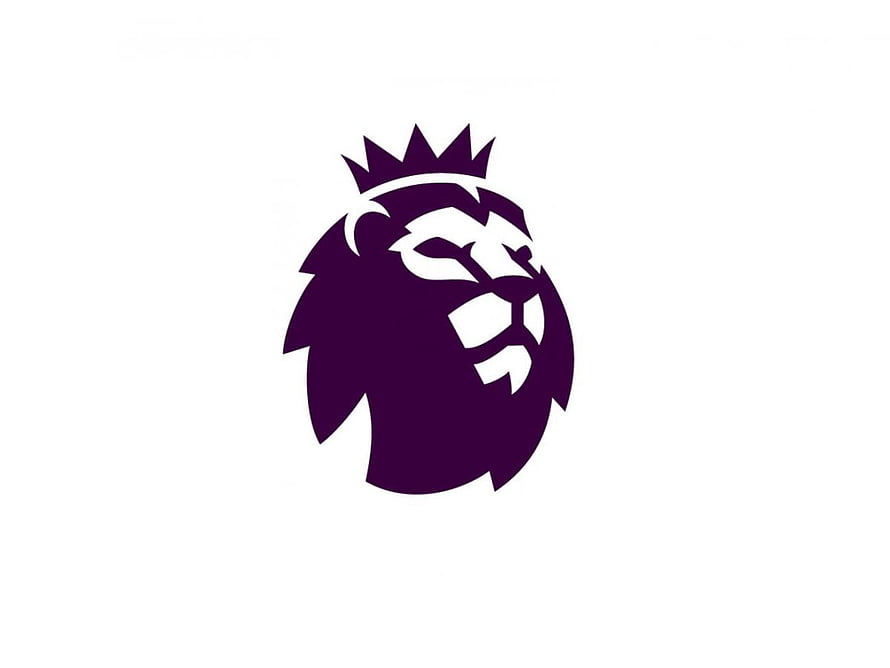 Premier League Official Logo Purple Lion Crown Minimalist Design HD wallpaper