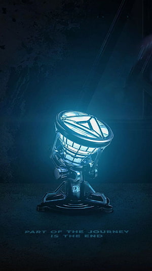 Glowing Iron Man Arc Reactor Device on Dark Industrial Background, Iron Man Aesthetic - Android, ,, Iron Man Technology HD phone wallpaper