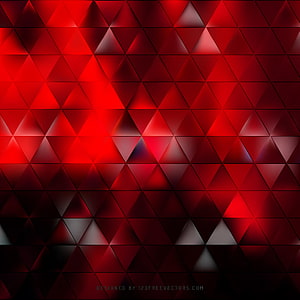 Abstract Geometric Red Triangle Pattern with Dark Gradient and Faceted 3D Texture HD phone wallpaper