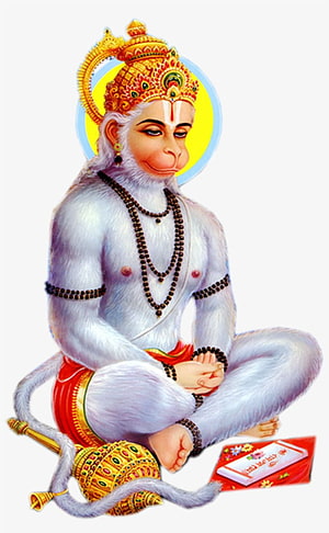 Hanuman Ji in Meditative Pose with Gada and Sacred Text, Hanuman Png Transparent PNG - - on NicePNG, Hanuman Ji HD phone wallpaper