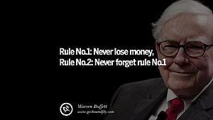 Warren Buffett Investment Philosophy Quote on Black Background HD wallpaper