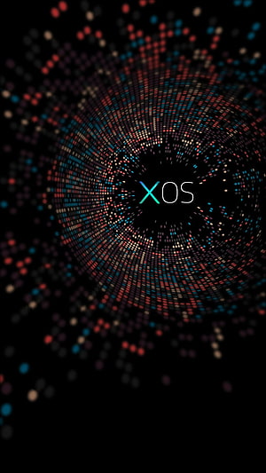 Infinix XOS Abstract Dot Matrix Tunnel Wallpaper HD phone wallpaper