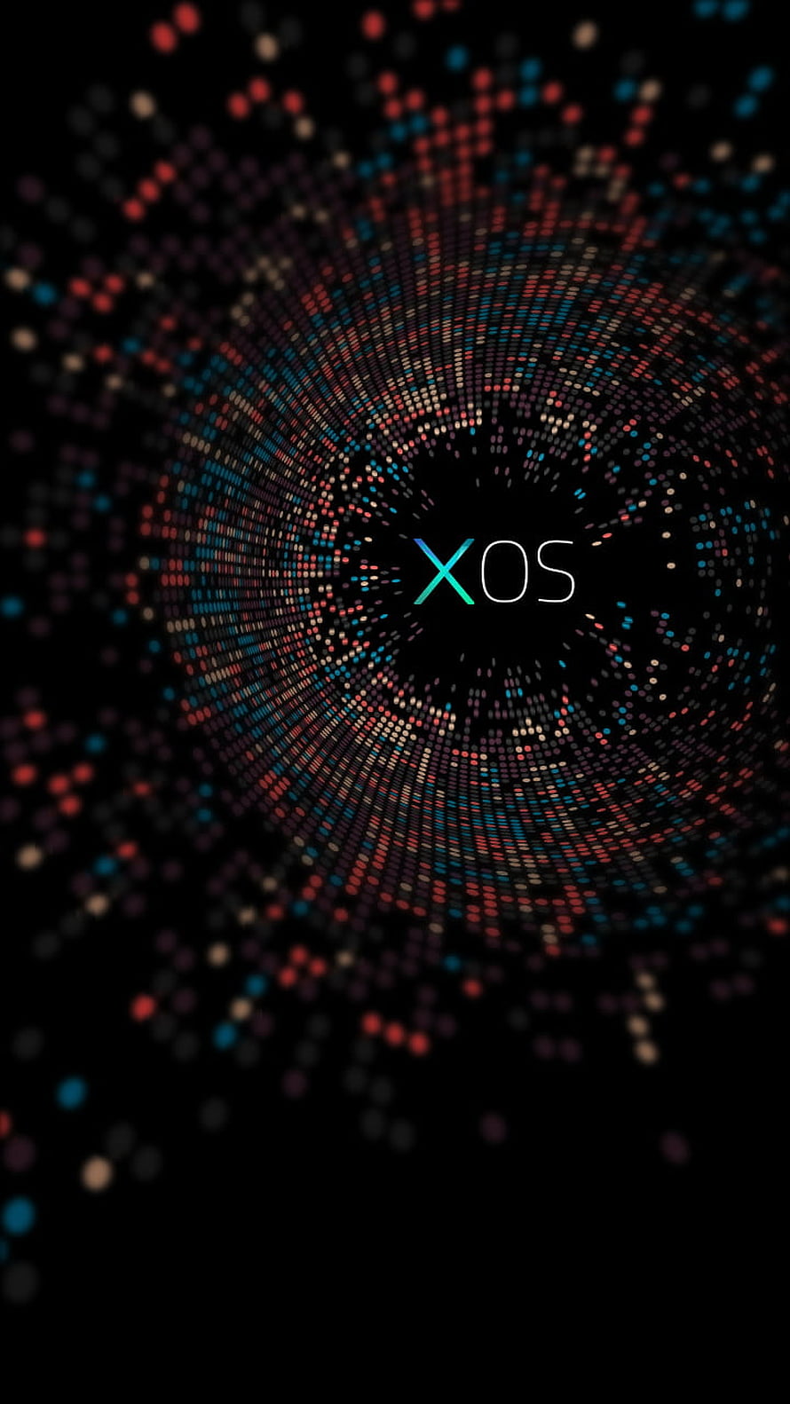 Infinix XOS Abstract Dot Matrix Tunnel Wallpaper HD phone wallpaper