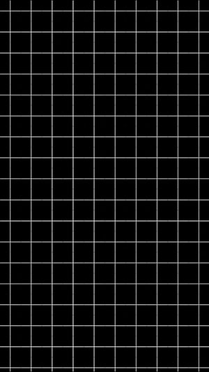 Minimalist White Grid Pattern on Black Background for Desktop HD phone wallpaper