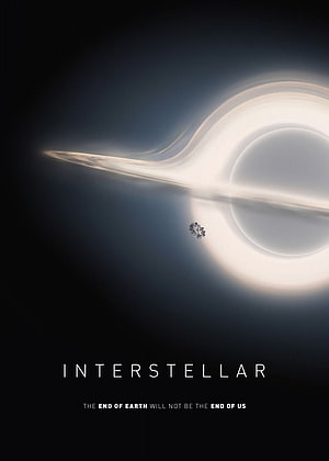 Interstellar Gargantua Black Hole and Spacecraft Minimalist Poster HD phone wallpaper