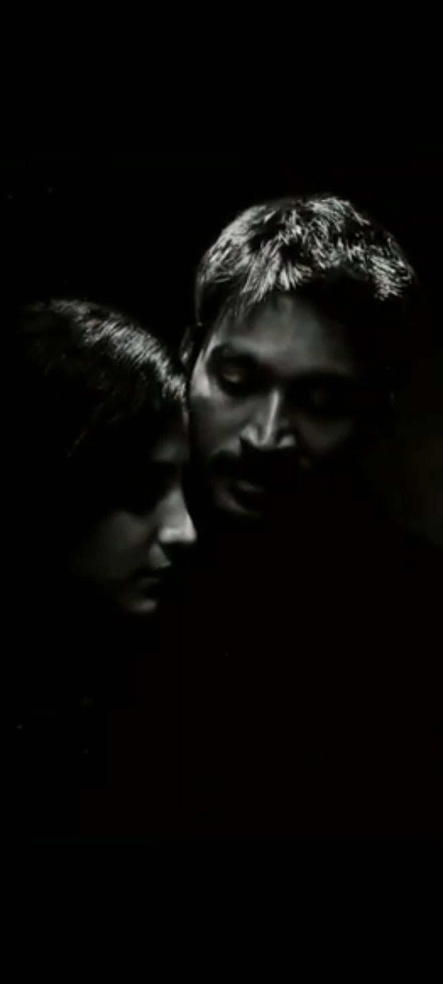 Mooneen Movie Still Featuring Actor and Actress in Dramatic Black and White Portrait HD phone wallpaper