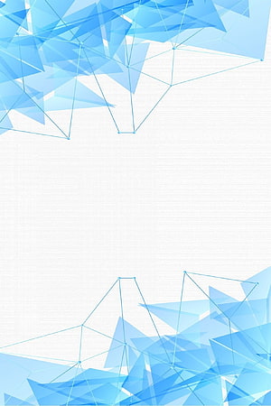 Blue Geometric Low Poly Network Design with Minimalist White Space HD phone wallpaper