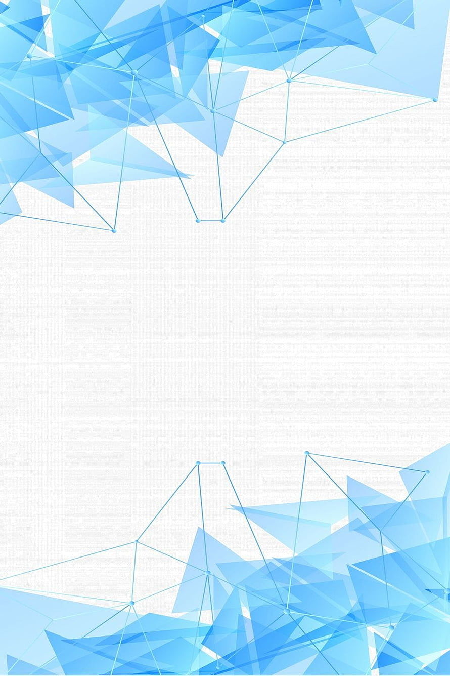Blue Geometric Low Poly Network Design with Minimalist White Space HD phone wallpaper
