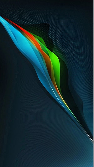 Samsung Ultra Abstract Wave Wallpaper with Vibrant Color Streaks on Dark Background HD phone wallpaper