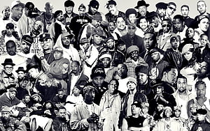 West Coast Hip Hop Collective Portrait of Rap Artists and Rappers HD wallpaper