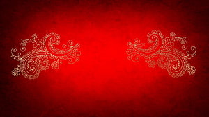 Elegant Indian Wedding Background With Ornate Paisley Floral Motifs On Deep Red Texture HD wallpaper