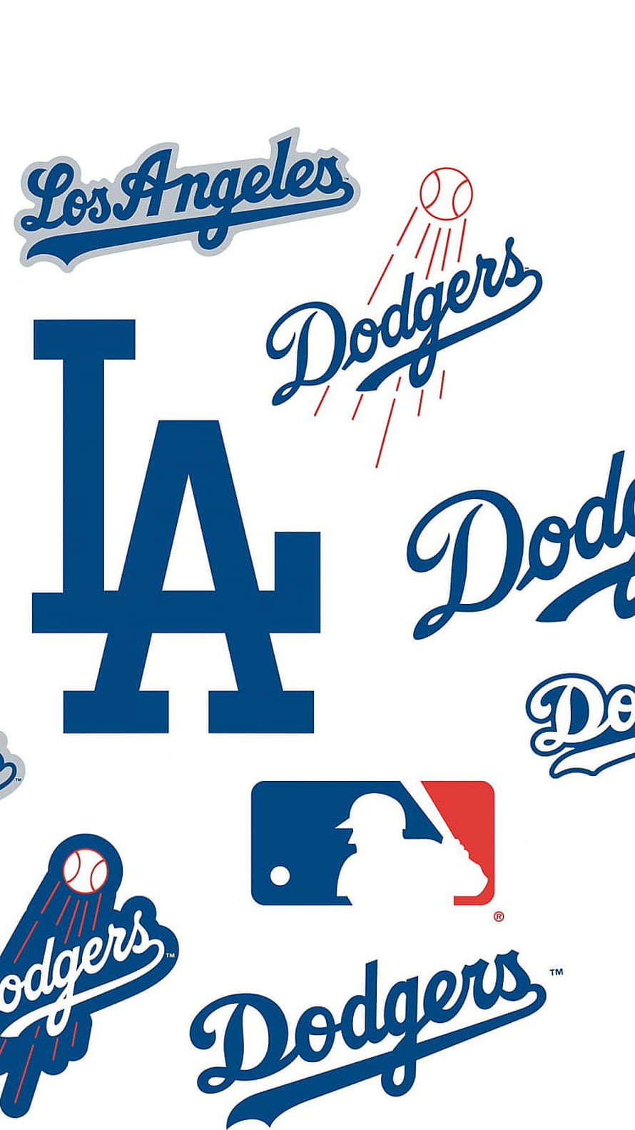 Los Angeles Dodgers MLB Logo Collection Wallpaper HD phone wallpaper