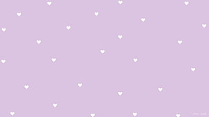 Pastel Purple Heart Pattern Aesthetic Wallpaper HD wallpaper
