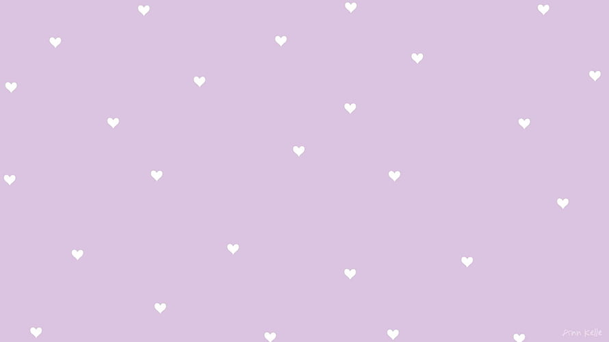 Pastel Purple Heart Pattern Aesthetic Wallpaper HD wallpaper