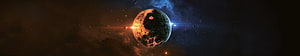 Cinematic Planet in Deep Space with Nebula and Starlight HD wallpaper