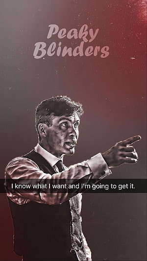 Peaky Blinders Thomas Shelby Pointing Dramatic Portrait HD phone wallpaper