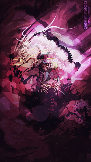 Donquixote Doflamingo One Piece Anime Character Artwork HD phone wallpaper