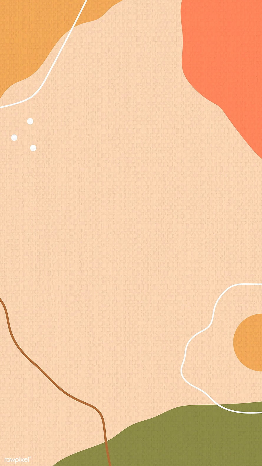 Minimalist Abstract Landscape with Warm Earth Tones and Organic Shapes HD phone wallpaper