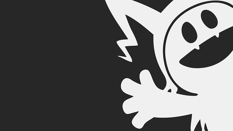 Minimalist Jack Frost Cartoon Character Illustration on Dark Background HD wallpaper