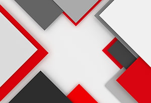 Modern 3D Geometric Abstract Design with Red, Black, and White Angular Shapes HD wallpaper