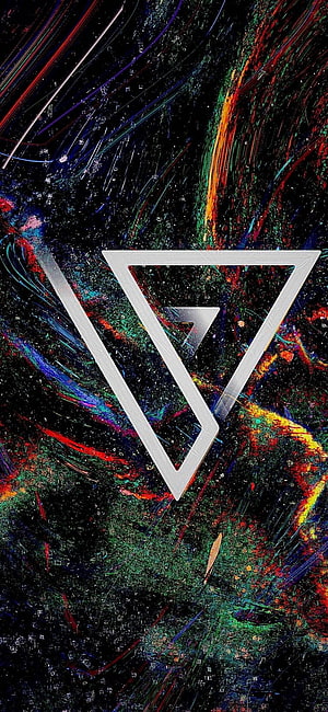 Vivo V Series Logo on Vibrant Abstract Cosmic Background HD phone wallpaper