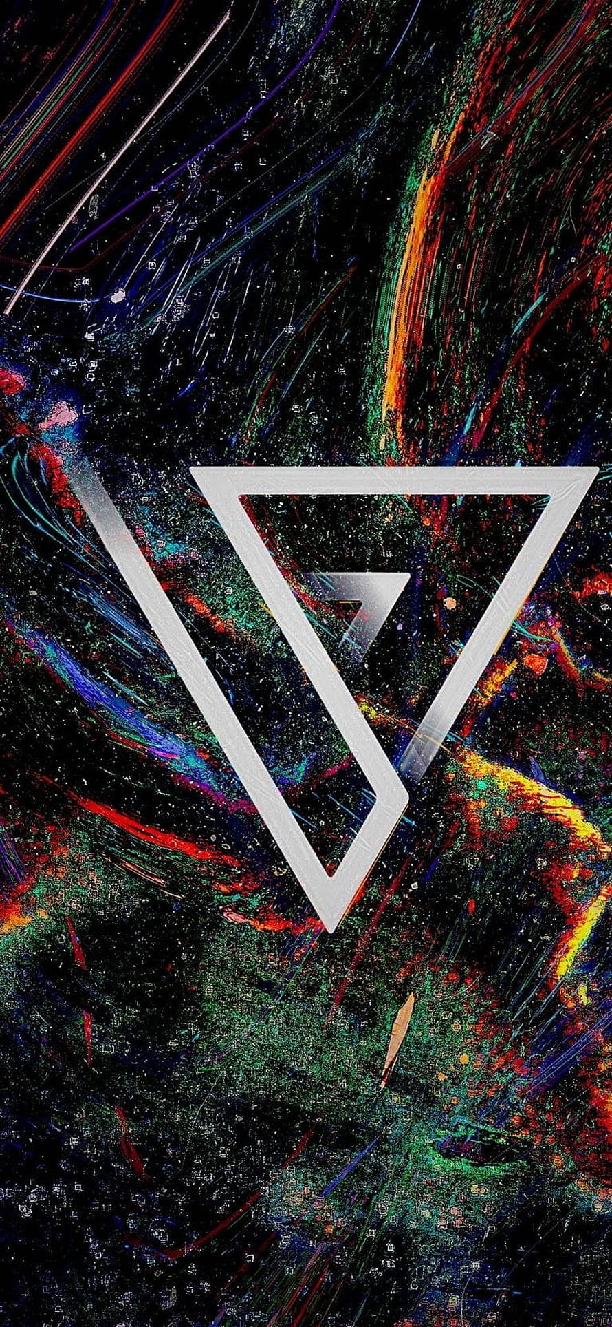 Vivo V Series Logo on Vibrant Abstract Cosmic Background HD phone wallpaper
