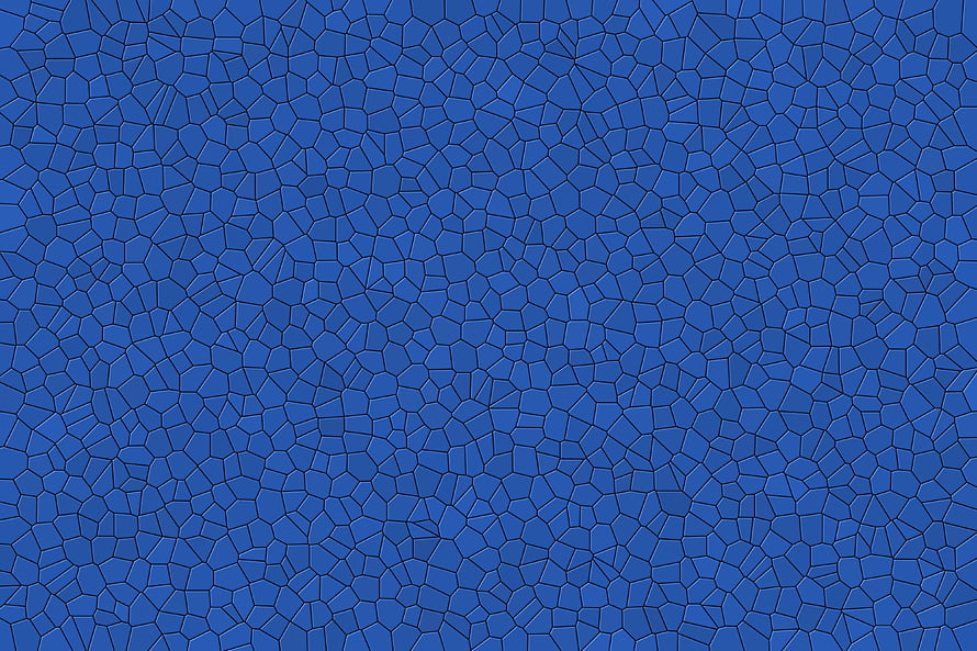 Blue Mosaic Pattern with Irregular Geometric Tiles and Dark Grout Lines HD wallpaper