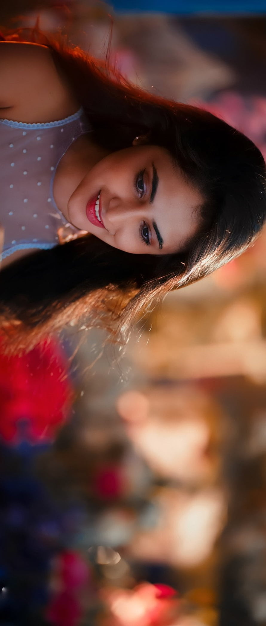 Priyanka Mohan Portrait with Warm Lighting and Soft Bokeh Background HD phone wallpaper