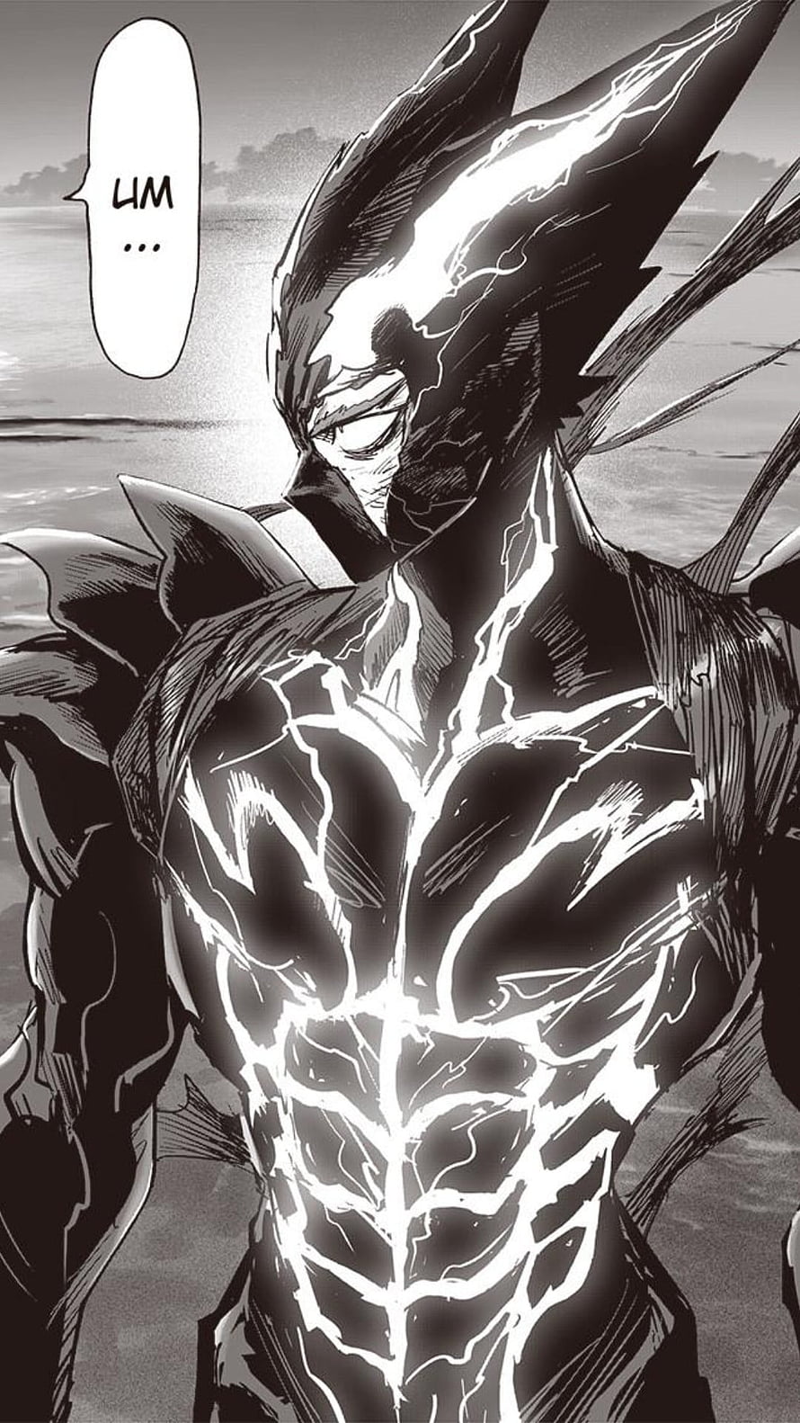 Garou in Monster Form from One Punch Man Manga Panel HD phone wallpaper