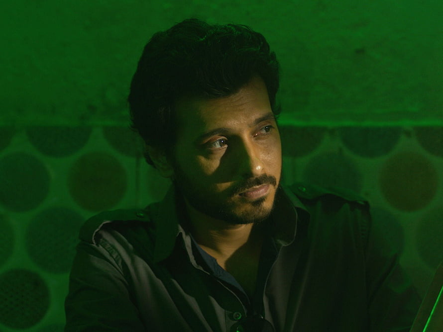 Munna Bhaiya from Mirzapur in moody green-lit close-up portrait HD wallpaper