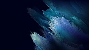 Abstract Electric Blue Particle Flow on Dark Background HD wallpaper