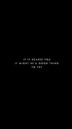 Minimalist Dark Motivational Quote on Black Background HD phone wallpaper