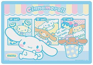 Cinnamoroll Sanrio Kawaii Menu Illustration with Pastel Bakery Theme HD wallpaper