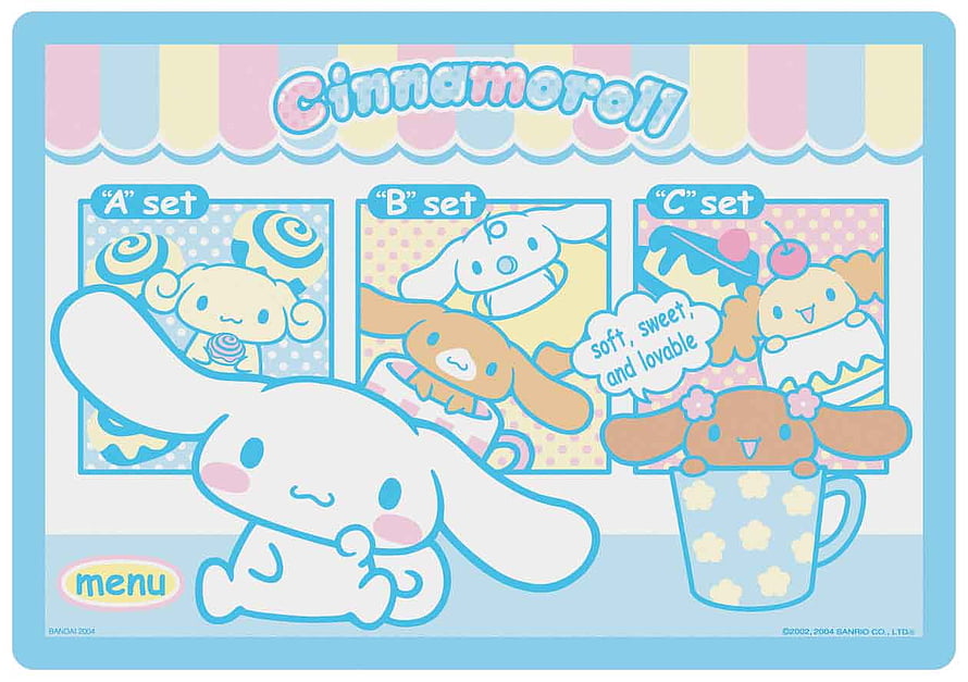 Cinnamoroll Sanrio Kawaii Menu Illustration with Pastel Bakery Theme HD wallpaper