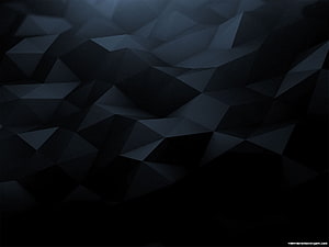 Dark Low-Poly Geometric Abstract Background with Faceted Triangular Patterns HD wallpaper