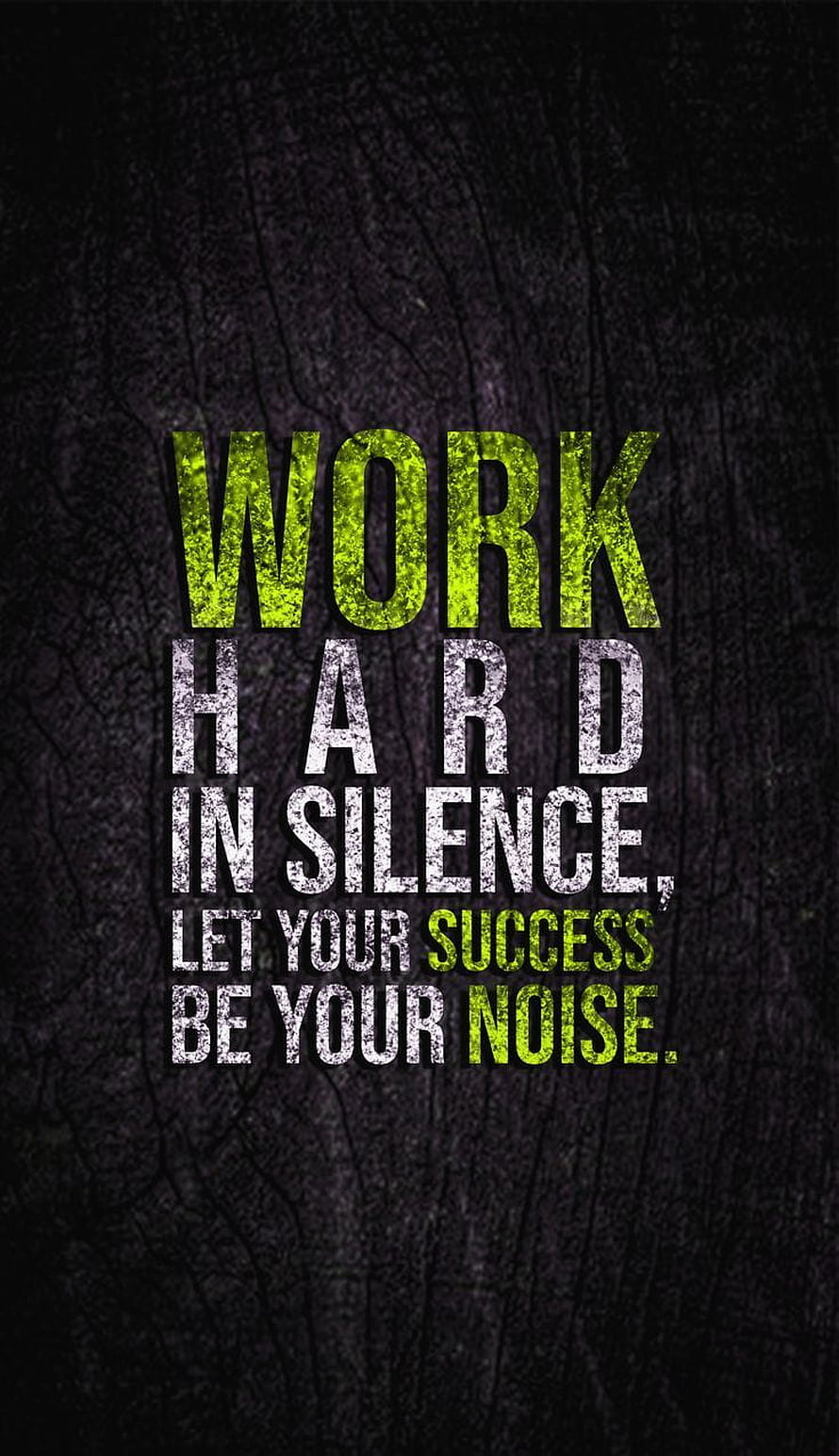 Work Hard In Silence Let Your Success Be Your Noise Motivational Quote HD phone wallpaper
